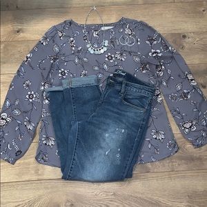 Universal Thread Mid Rise Boyfriend Crop